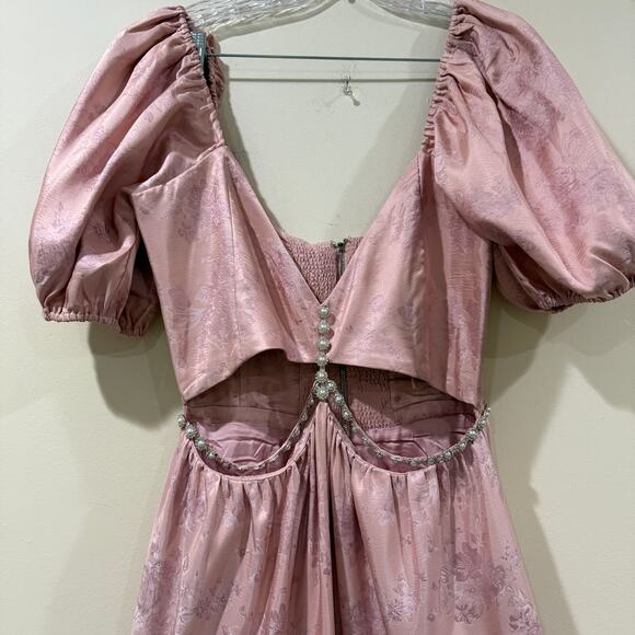 V. Chapman Anthropologie Pink Maxi Dress - Picture 13 of 13